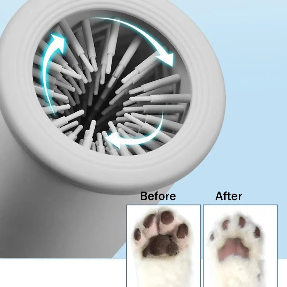 Automatic Electric Pet Paw Cleaner – Portable Dog & Cat Foot Wash Cup, Quick & Quiet Cleaning for Pets