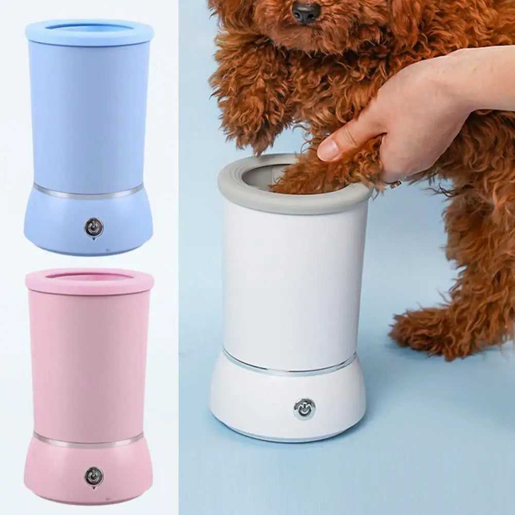 Automatic Electric Pet Paw Cleaner – Portable Dog & Cat Foot Wash Cup, Quick & Quiet Cleaning for Pets